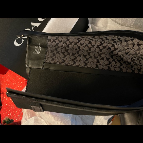 Coach Authentic leather black flat tall boots - Picture 5 of 11